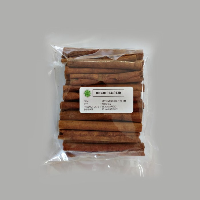 

Kayu Manis Kulit Stick 10 cm 200 GR
