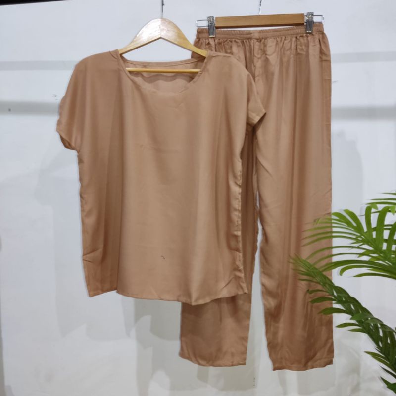 PAKET 4 PCS 100 RB SETELAN ANDIN / SECEL PAJAMAS/BAJU TIDUR SANTAI-8