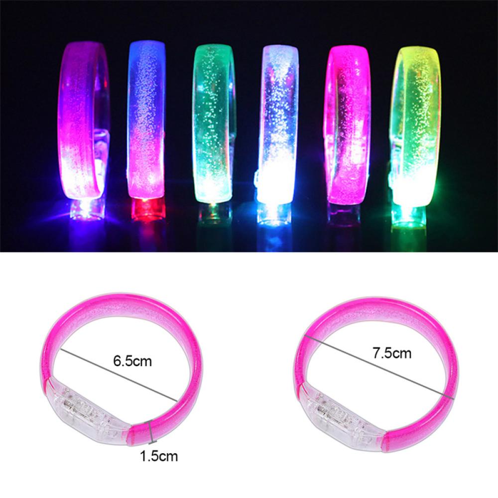 Timekey Gelang Tangan LED Menyala Untuk Penyemangat / Pesta / Hiburan M6T1