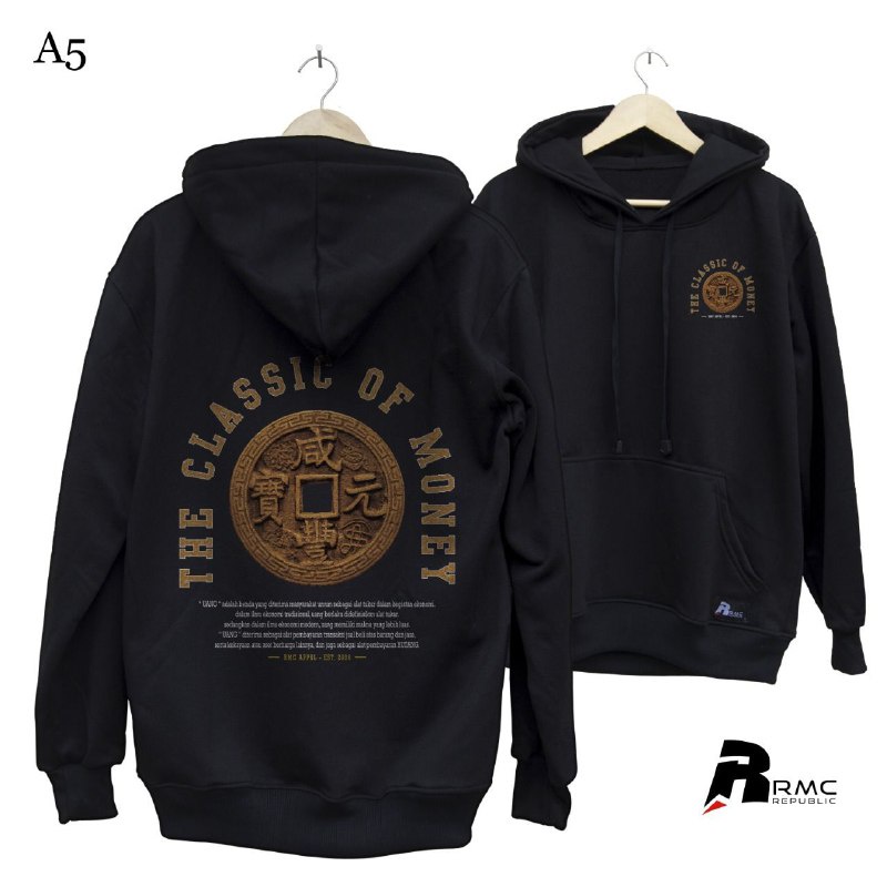 HOODIE JUMBO JAKET PRIA BASIC ALLSIZE HOODIE OBLONG JUMBO SWEATER BASIC KAOS DISTRO CLASSIC OF MONEY