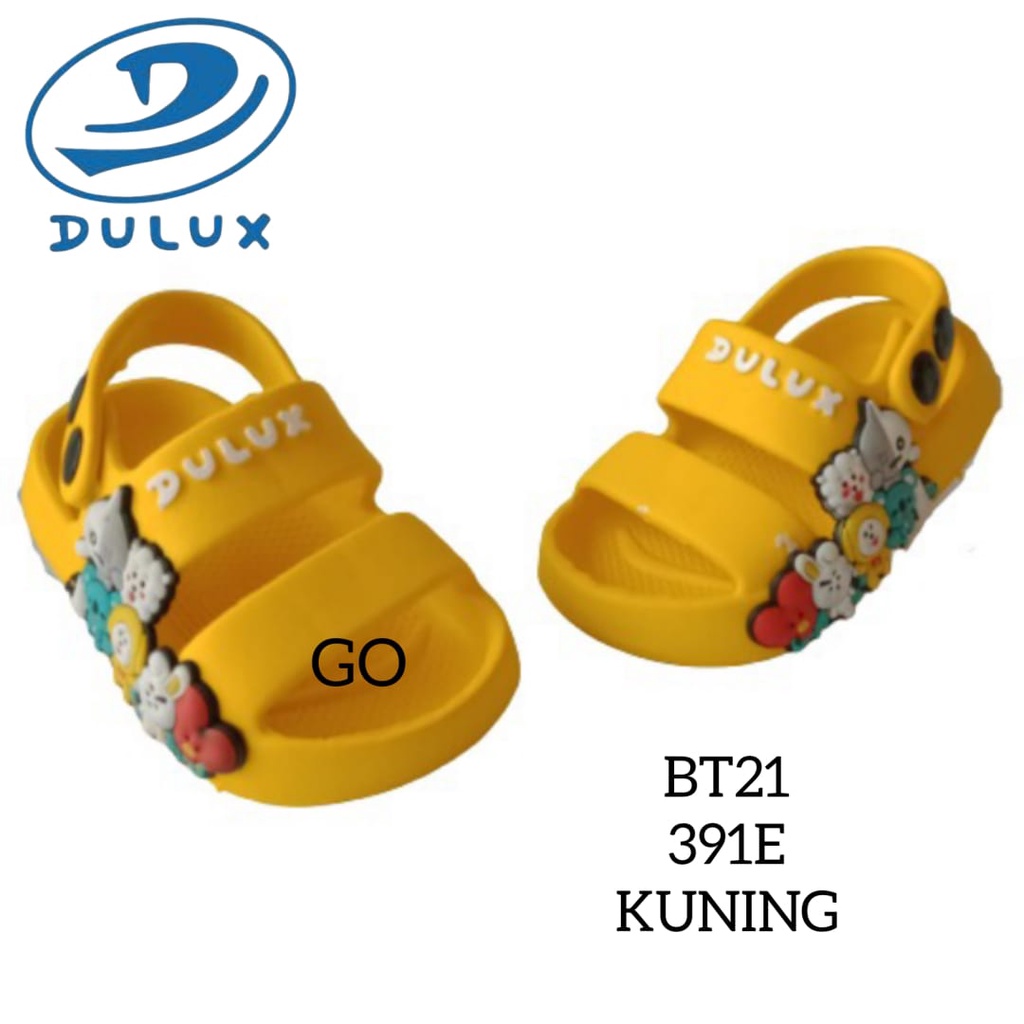 gof DULUX 391E BT21 Sandal Gunung Anak Perempuan Motif Karakter BT21 (20-25)