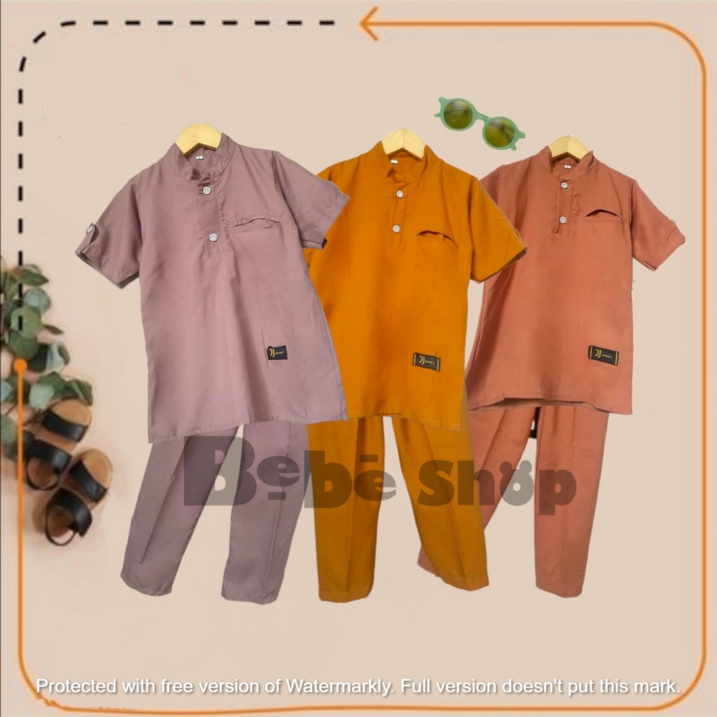 Baju koko anak laki-laki bahan katun usi 1 sampai 12 tahu/baju koko terbaru/baju koko muslim/baju muslim anak laki-laki/baju koko murah