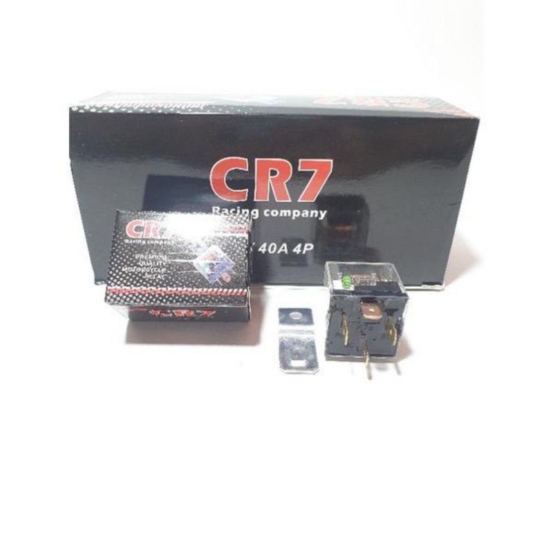 relay klakson/alarm transparan CR7 12B 40A universal harga 1 pcs 12volt