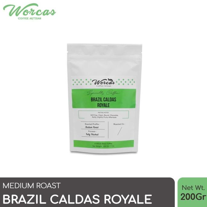 

TERMURAH WORCAS Arabica Brazil Caldas Royale 200gr - Medium Roasted Coffee /KOPI RUBE/KOPI KAPAL API/KOPI SLB/KOPI PEJUANG/KOPI BUBUK