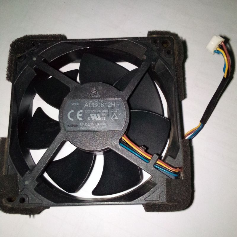 FAN 8CM KIPAS PROYEKTOR ORIGINAL DELTA AUB0812H 12V 0.3A 4PIN GARANSI