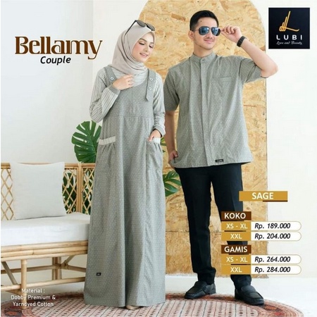 Gamis Couple kekinian By Lubi terbaru Bellamy