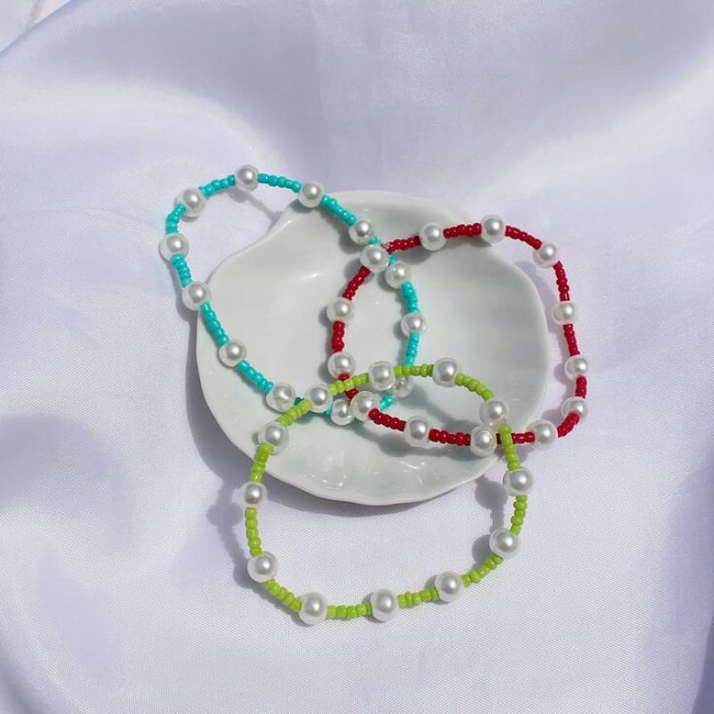 Bracelet Pearl/Gelang Mutiara Manik/Beads