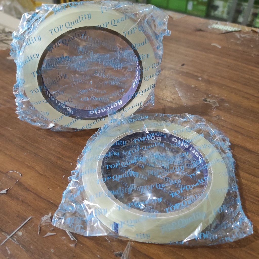 Lakban Bening 12mm x 70 yard Lakban/Isolasi Kecil bening 1/2 inch