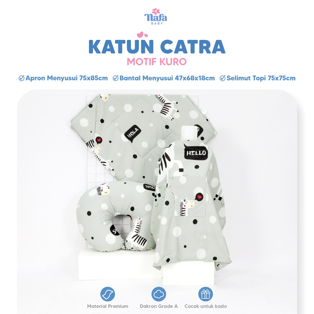 Travelling Package Include Selimut Topi dan Apron Bansui Katun Catra By Nafa Baby