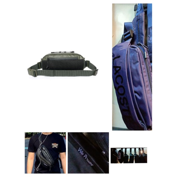 TAS Selempang Pria Mewah Lacoste Original Branded
