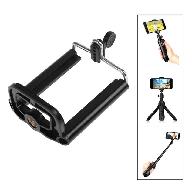 Clamp Holder U Universal - Holder Hp Handphone - Holder Tongsis Tripod Monopod Ring Light