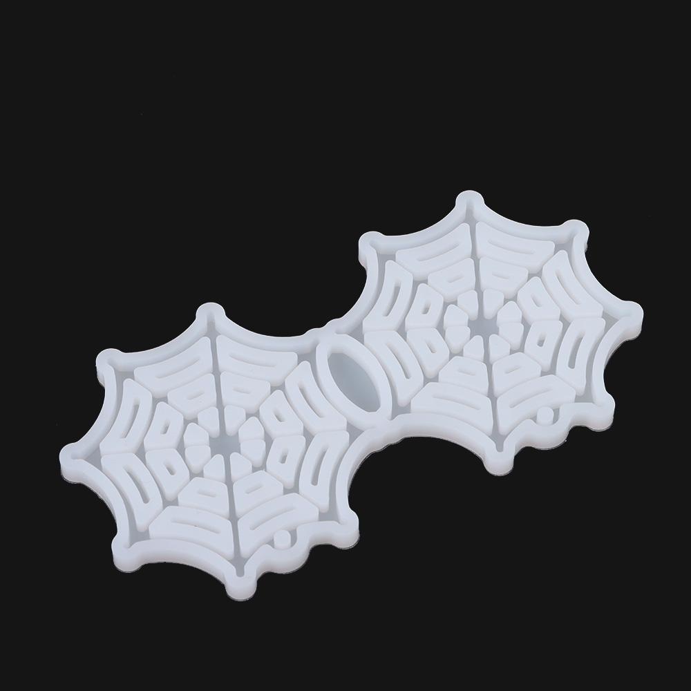 Solighter 8 Pcs Anting Cetakan Resin DIY Spider Membuat Perhiasan Alat Halloween Cetakan Silikon