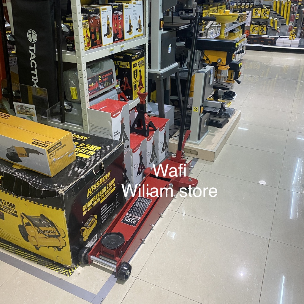 Krisbow Dongkrak Buaya Panjang 3 Ton Hydraulic Floor Jack Long Chasis