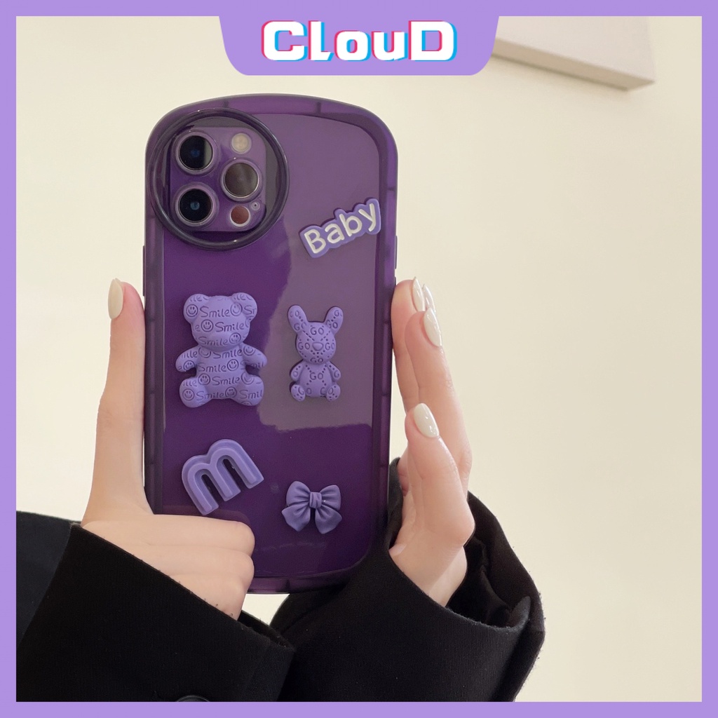 Soft Case TPU Motif Kartun Beruang 3D Untuk Realme C25 C15 C12 C31 C11 C35 C25s C25Y C20 C21Y C20A C11 2021 Realme 6i 5i 5s C3 C1 5i