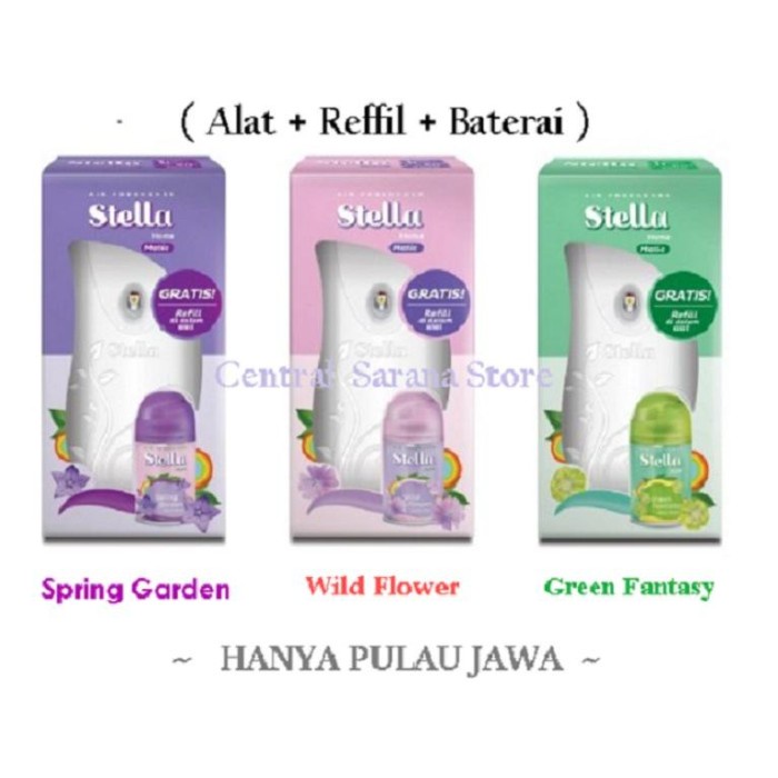 Terlaris Stella Pengharum Ruangan Otomatis Dispenser + Refill +