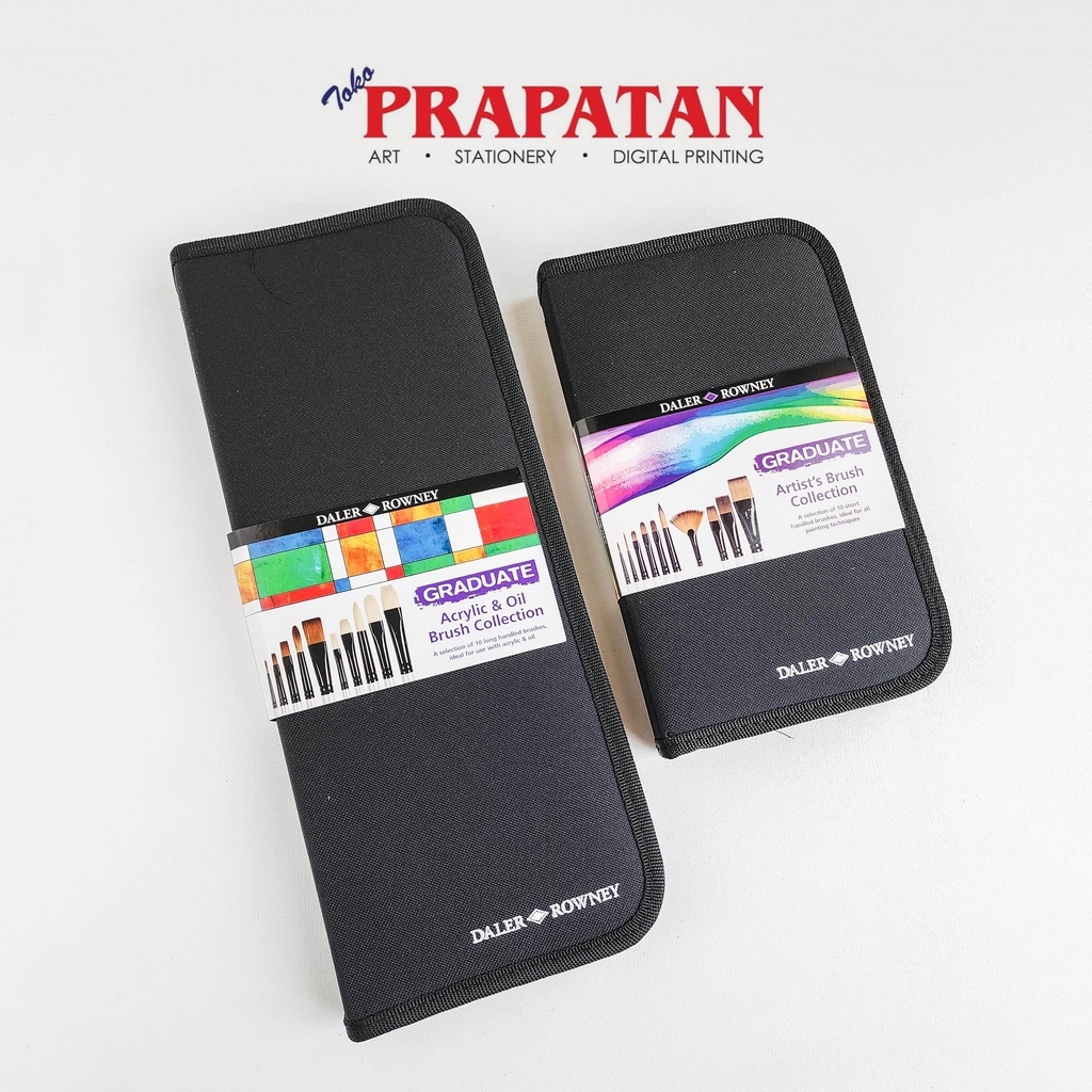 

Daler Rowney Graduate Brush Collection set Zip Up Travel Case | Kuas Lukis