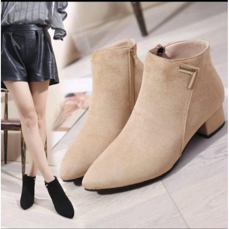 high heels semi boot jm02