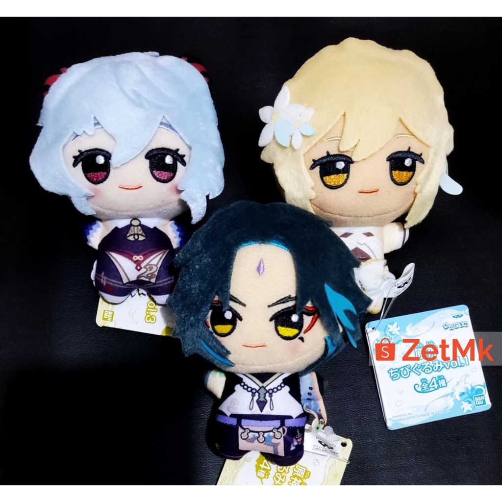 Genshin Impact Chibigurumi Plushie Lumine Ganyu Xiao Doll