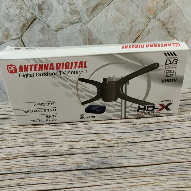 Antena Tv digital  dan analog PF HD X boster