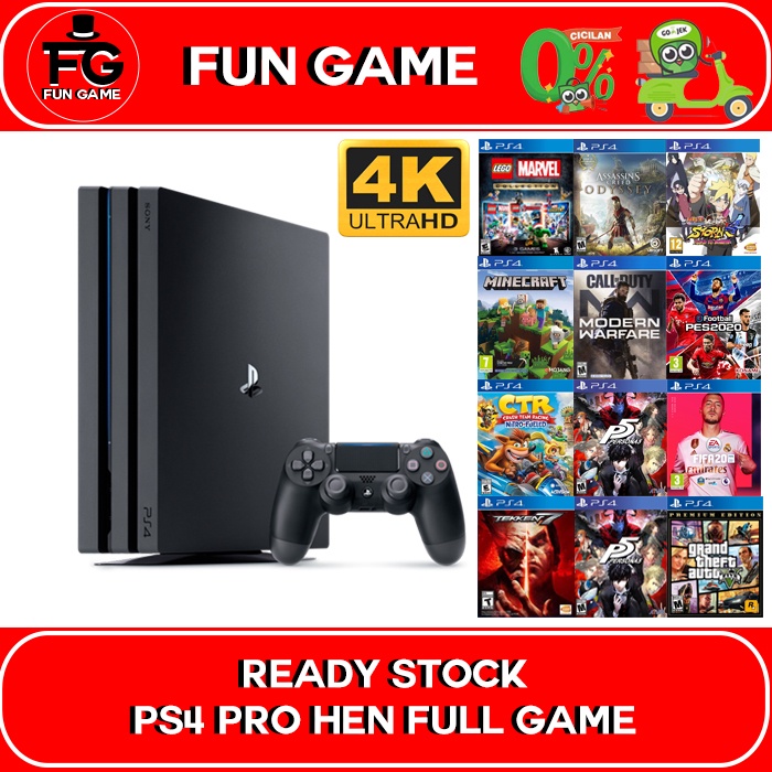 PS4 Pro 1TB CFW /Mesin Ps4 Pro 1TB HEN Full Game