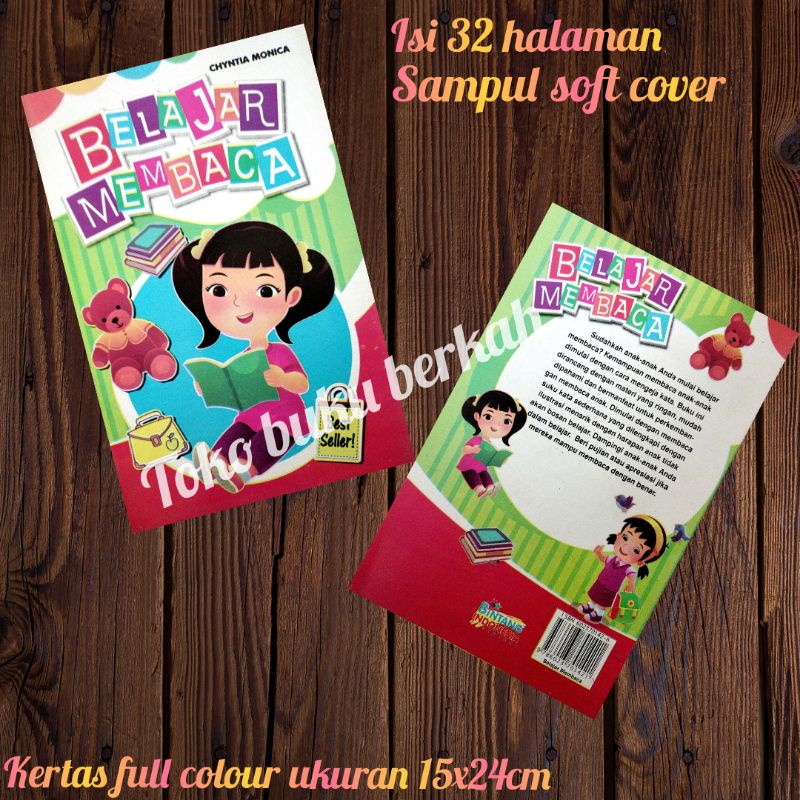 buku belajar membaca 32 halaman (15x24cm)