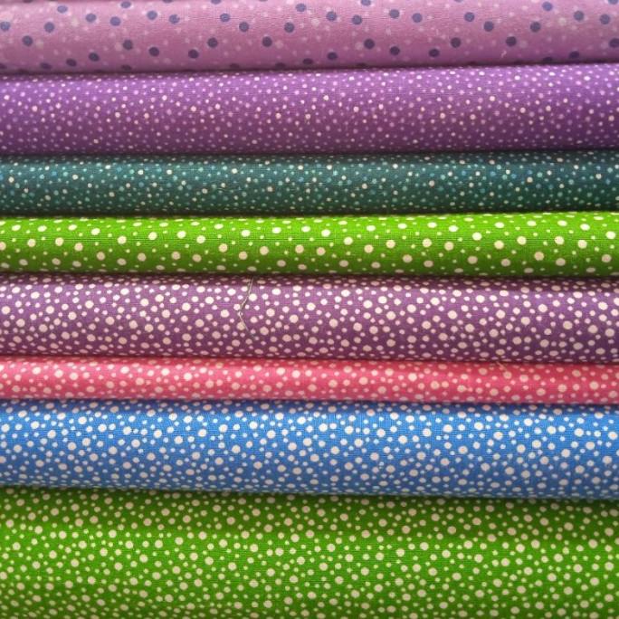 1 meter kain katun lokal motif polkadot kain katun motif unik lucu