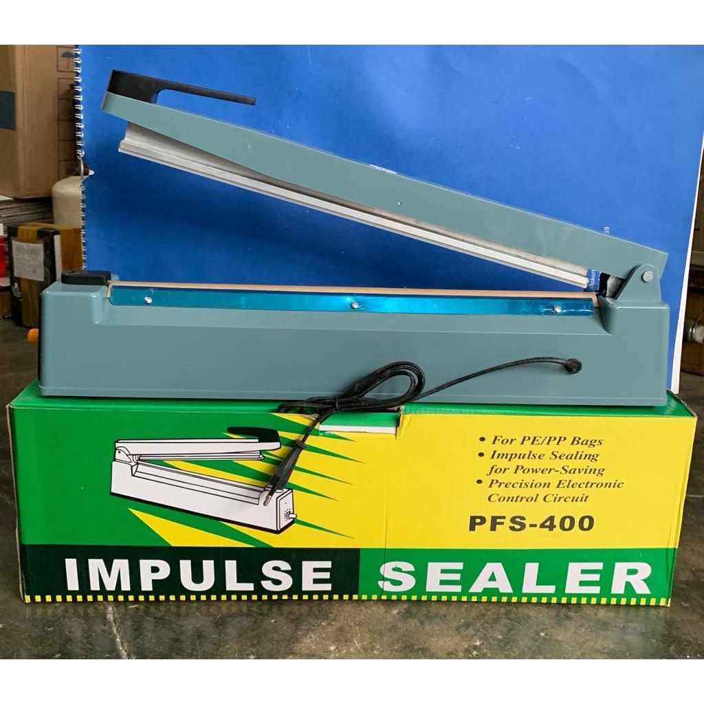 Mesin listrik press impulse sealer plastik 20 30 40 cm PFS200 PFS300 PFS400