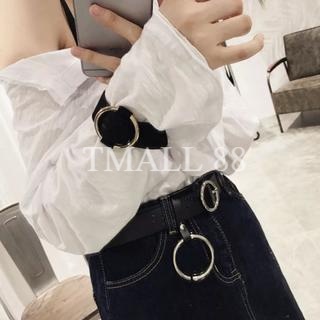 Ikat Pinggang Bahan Kulit PU Bulat dengan Gesper Metal untuk b28 Wanita B9 TMALL