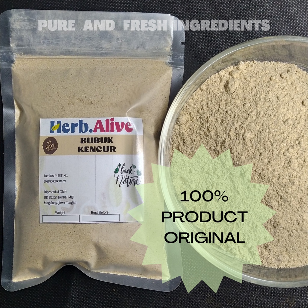 

KENCUR BUBUK / KENCUR SERBUK 50 sd 100GR