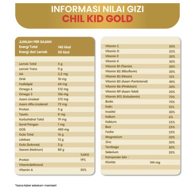 Chilkid gold 200 gram ( susu nutrisi lengkap anak 1-3 tahun )