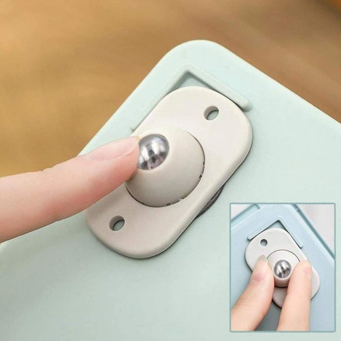 Roda Kecil Tempel Tambahan Roda Tempel Serbaguna 360 Roda Troli