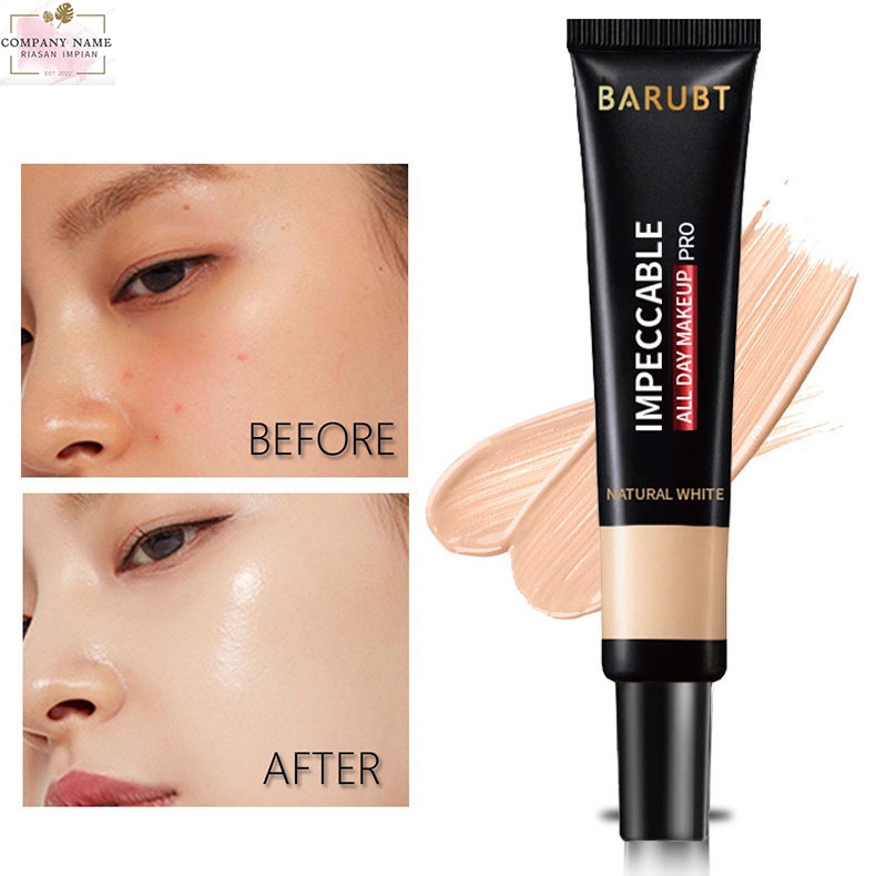 BARUBT Concealer Foundation Cair Tahan Air Foundation Cair Concealer Alami Matte/Lightening Matte Liquid Foundation【 Free Delivery+ COD + dikirim dalam 24 jam】