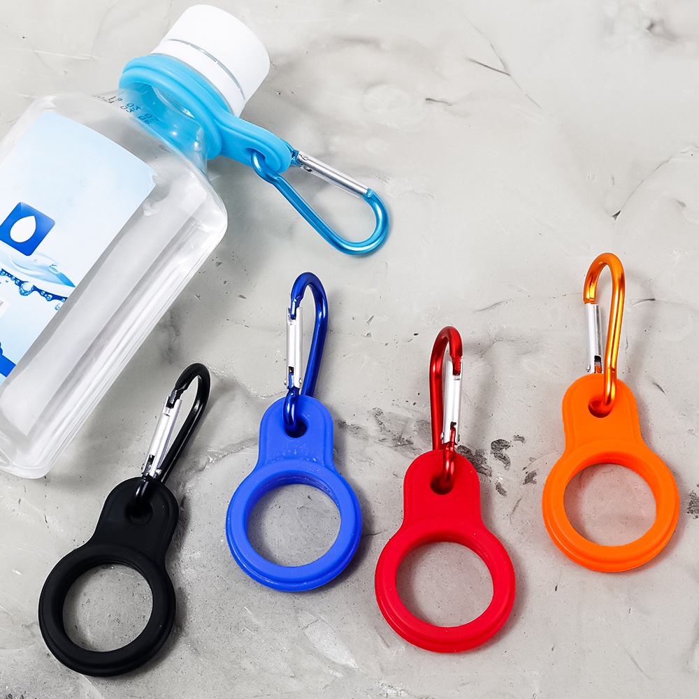 1pc Klip Carabiner Holder Botol Minum Portable Bahan Aluminum Anti slip Untuk Outdoor / Olahraga / Camping / Hiking