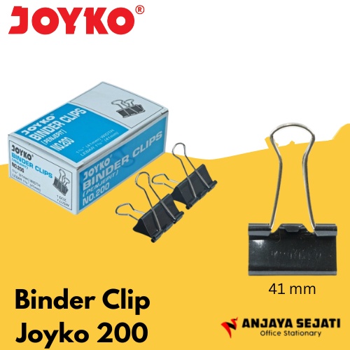 

Binder Clip Joyko 200 | Penjepit Kertas | Isi 12pcs