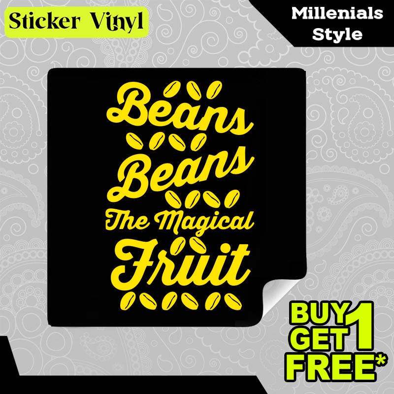 

Stiker Sticker Coffee Beans Is The Magical Fruit Gambar Unik Desain Keren dan Kekinian Aesthetic Bahan Vinyl Satuan Anti Air