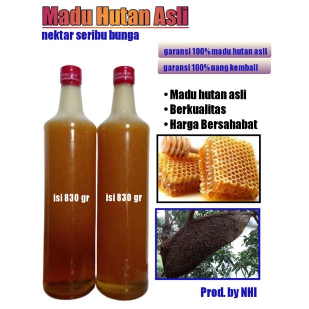 

Madu Hutan 1000 Bunga 100% Asli