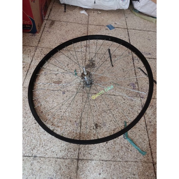 rim velg veleg veleng peleg peleng alloy almini HITAM sepeda  26x1.75/1.90/1.95/2.00/2.10 komplit siap pakai