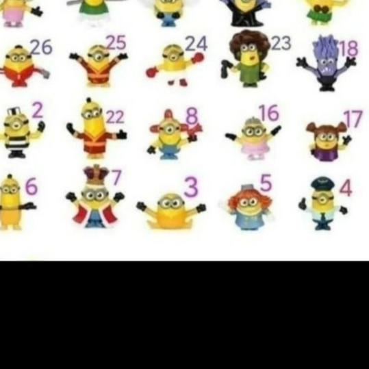 Happy Meal Minion Minions McDonalds Mcd Figure Seri Gold