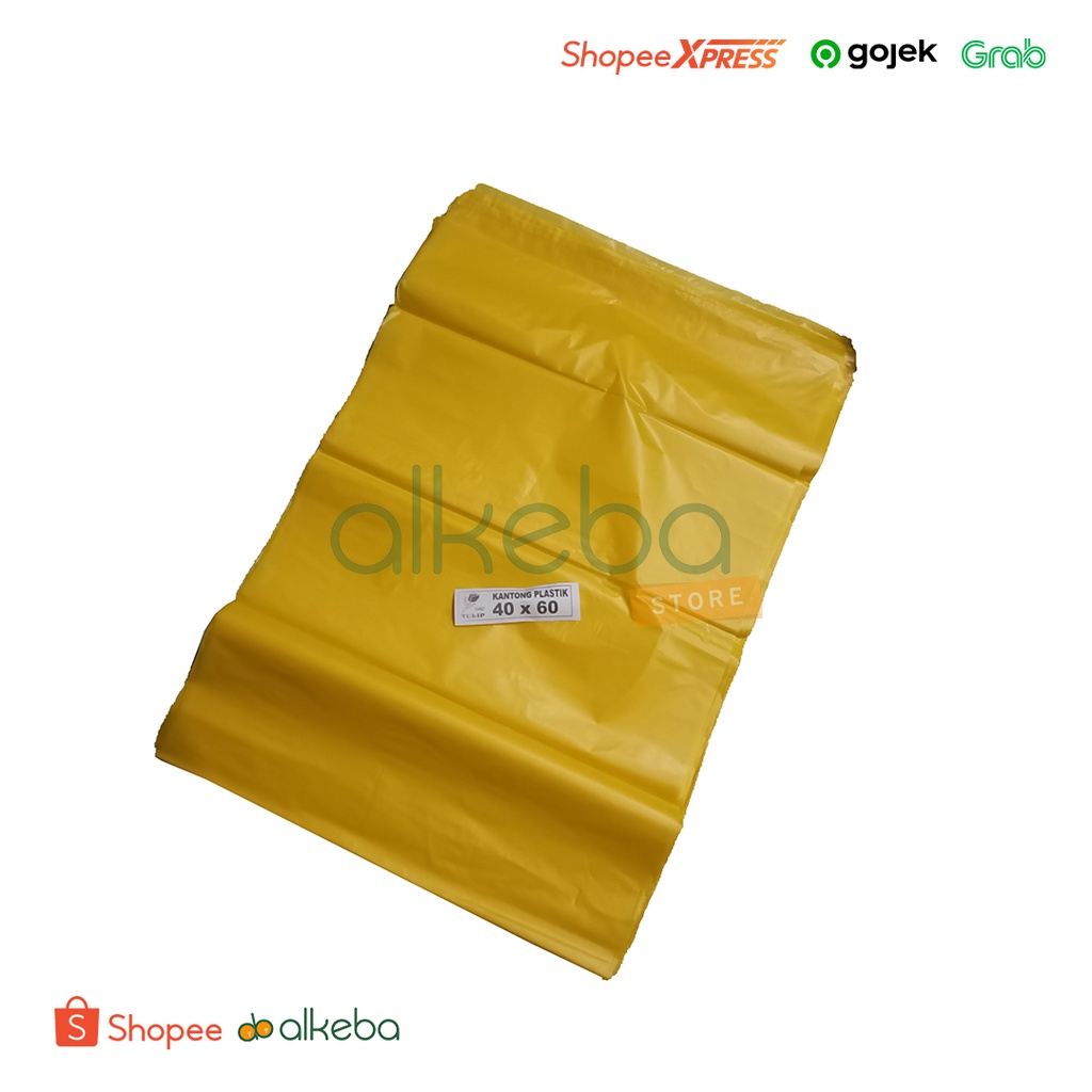 Trash Bag Kuning 40 x 60 cm Tulip Kantong Plastik Sampah Medis isi 66 Lembar