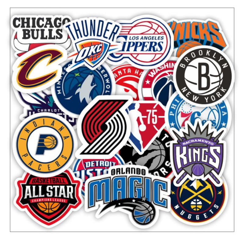 

PAKET STICKER STIKER Baskeett Ball isi 20pcs High Qualitty Graftac MANTAB