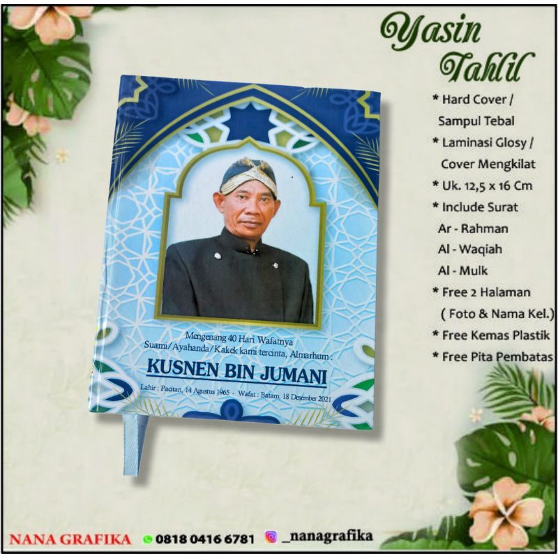 Buku yasin hardcover 128halaman Hvs