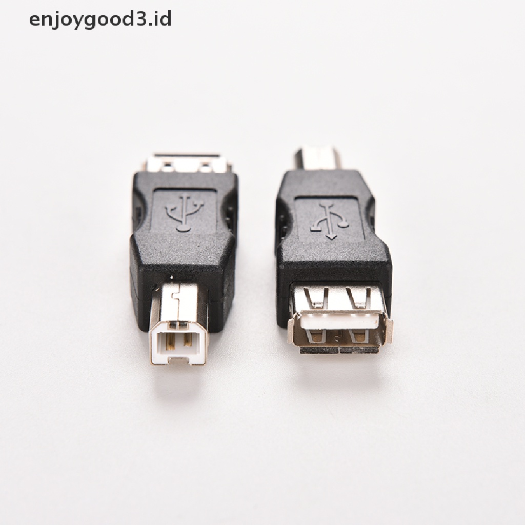 (Rready Stock) 2 Pcs Adaptor Converter USB Type A Female Ke USB Type B Male (ID)