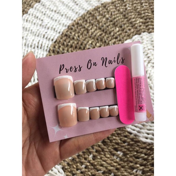 fake nails kaki / kuku palsu kaki
