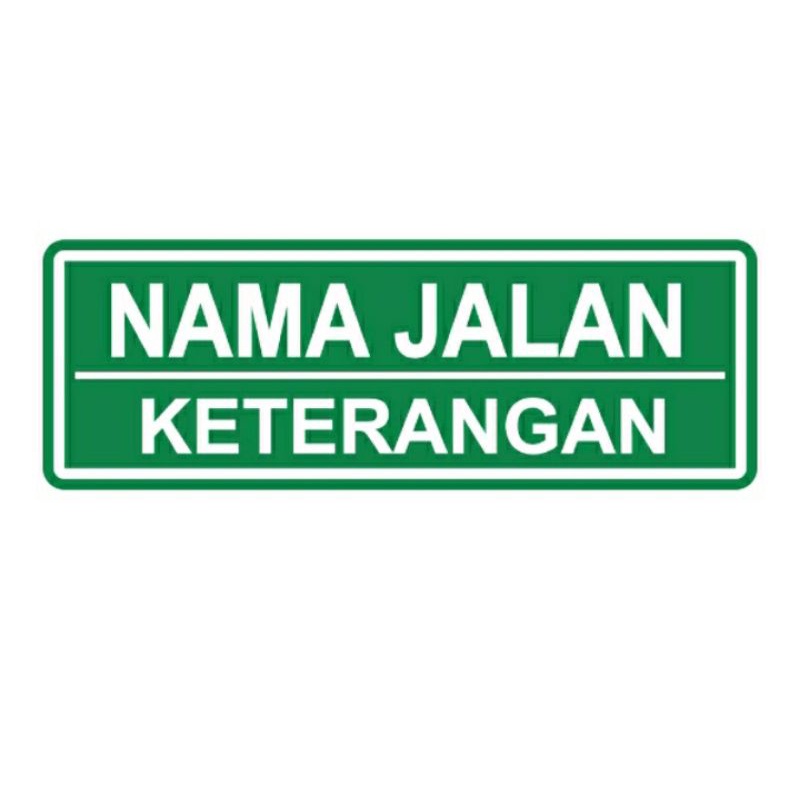 Plang nama jalan custom
