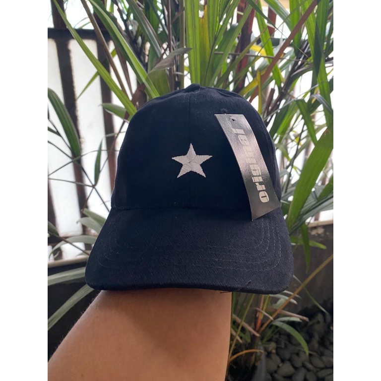 Topi baseball Star logo Bintang bahan ravel bisa cod