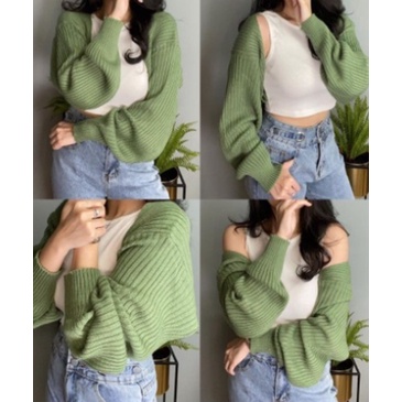 Liam Oversize Crop Cardigan / Bolero / Outer Knit Premium / Crop Cardi