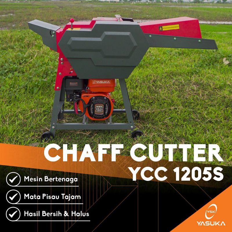 Mesin Cacah Rumput dan Ranting Yamichi Yasuka YCC 1205 S Plus Mesin / COD JATIM JATENG JABAR