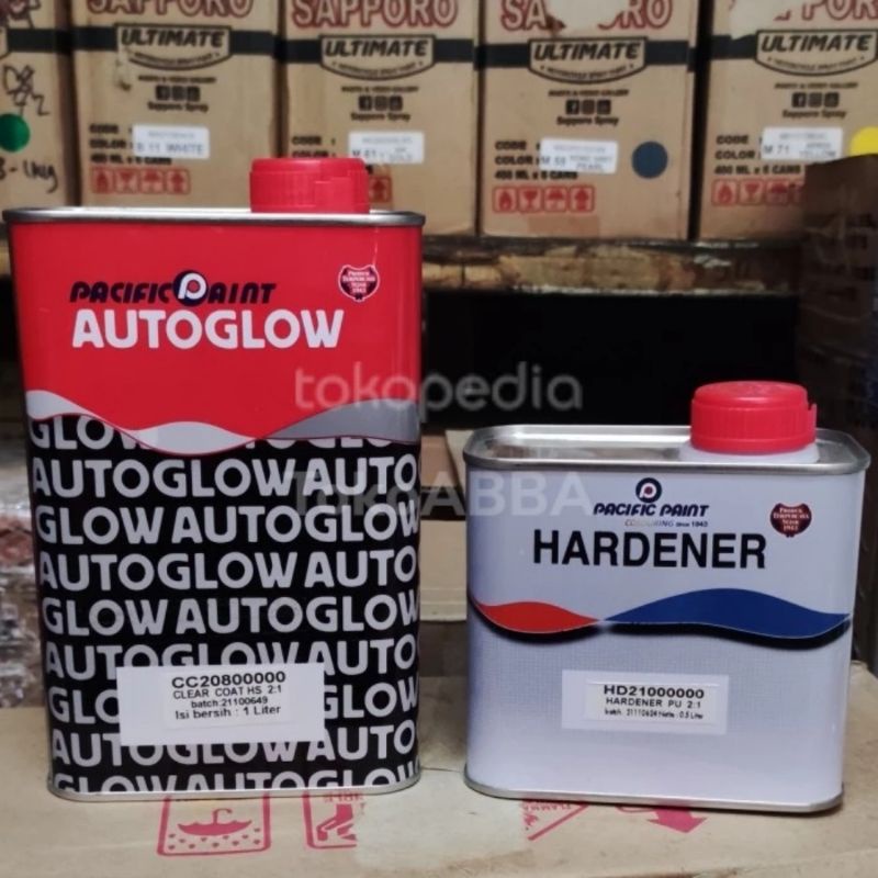 Clear Coat Hs Autoglow 2080 1.L Hardener Hs 0.5L