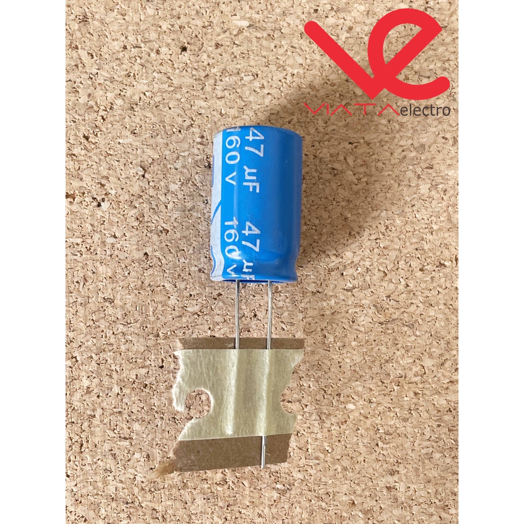 KAPASITOR ELCO 47UF 160V ROLL (1 BUAH) KAPASITOR CAPACITOR ELKO KAPASITOR 47UF 160 V ROLL