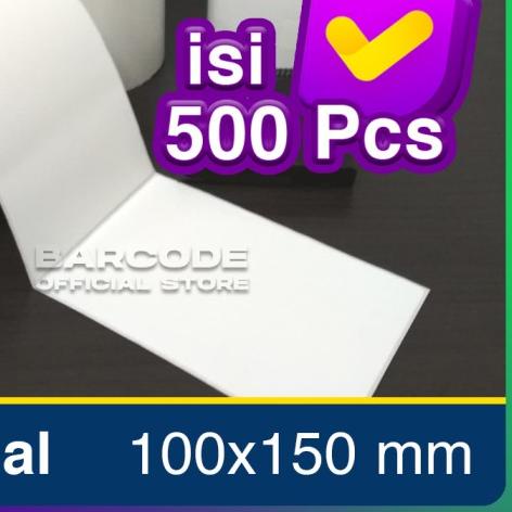 

KERTAS LABEL THERMAL 100 X 150mm EKSPEDISI PENGIRIMAN BARANG 4"x6